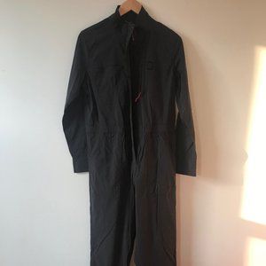 Black Topo Designs Zip-up Jumpsuit, Size M